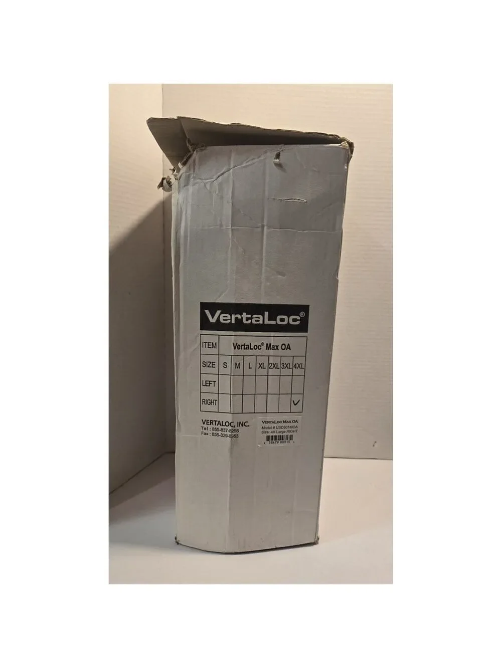 Vertaloc Max OA KNEE BRACE Knee Support + Sleeve 4xl, Right